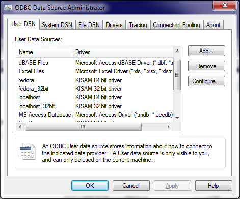 Data Sources Dialog