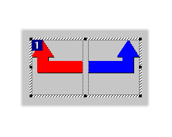 middle aligned arows