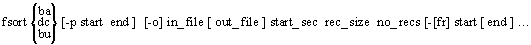 General usage for fsort