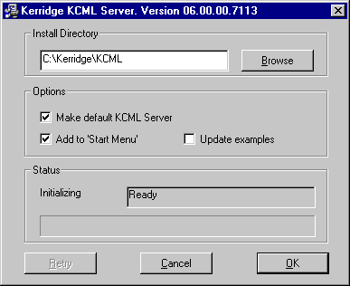 Installer dialog