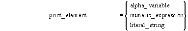 print element