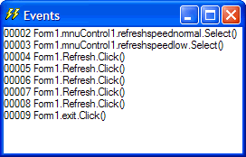 Events Window