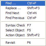 Search dialog