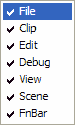 Configure visible toolbars